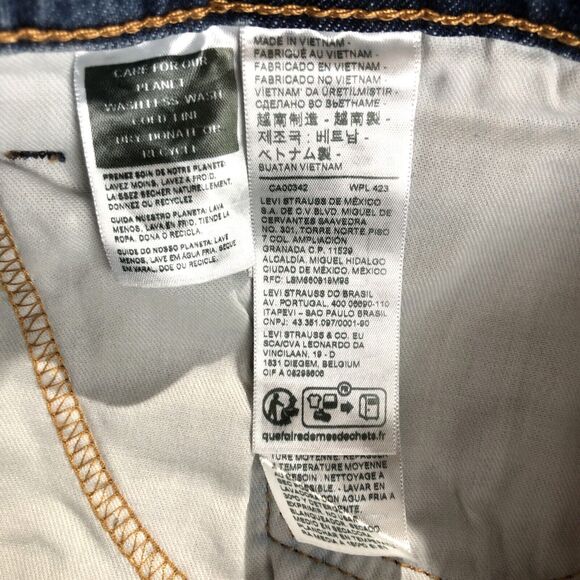 NEW Levi's 541 Athletic Fit Taper Stretch Jeans Blue Denim Mens 36x34 - Picture 8 of 10